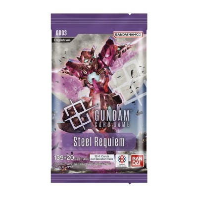 BANDAI GUNDAM CARD GAME GD03 STEEL REQUIEM EU ENGLISH BOOSTER