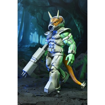 NECA TMNT NINJA TURTLES MIRAGE COMICS SHOCK COMMANDO TRICERATON PVC ACTION FIGURE