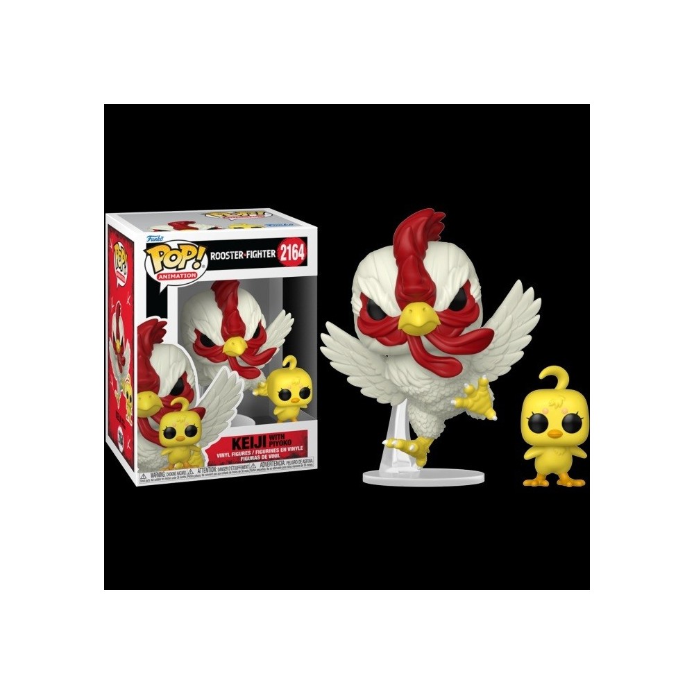 FUNKO POP! ROOSTER FIGHTER KEIJI WITH PIYOKO BOBBLE HEAD FIGURE FUNKO