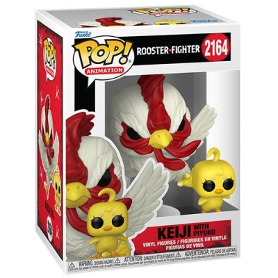 FUNKO POP! ROOSTER FIGHTER KEIJI WITH PIYOKO BOBBLE HEAD FIGURE FUNKO