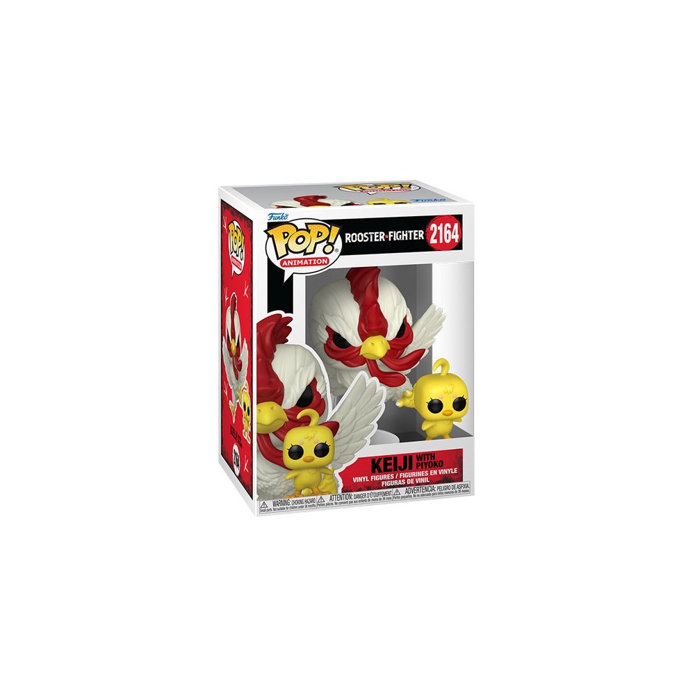 FUNKO FUNKO POP! ANIMATION ROOSTER FIGHTER KEIJI WITH PIYOKO BOBBLE HEAD FIGURE