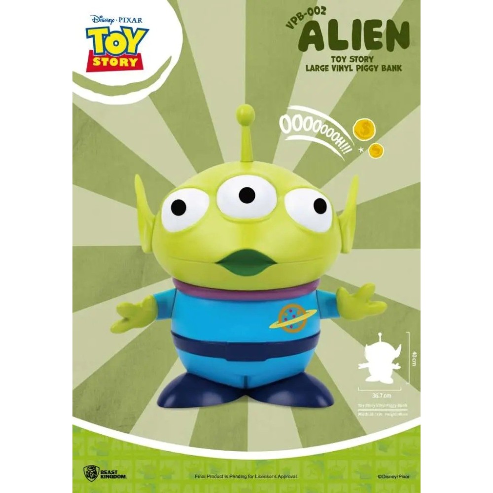 TOY STORY ALIEN LARGE FIGURAL BANK SALVADANAIO MONOGRAM