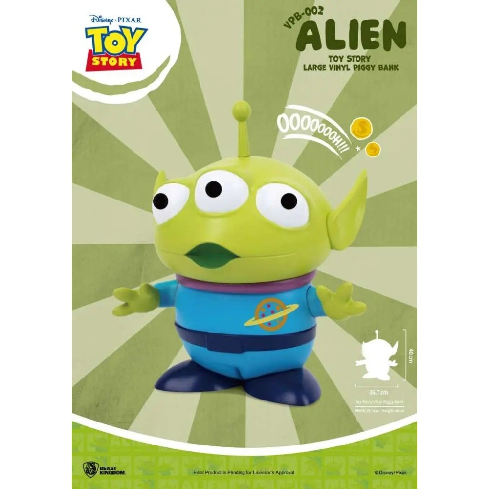TOY STORY ALIEN LARGE FIGURAL BANK SALVADANAIO MONOGRAM