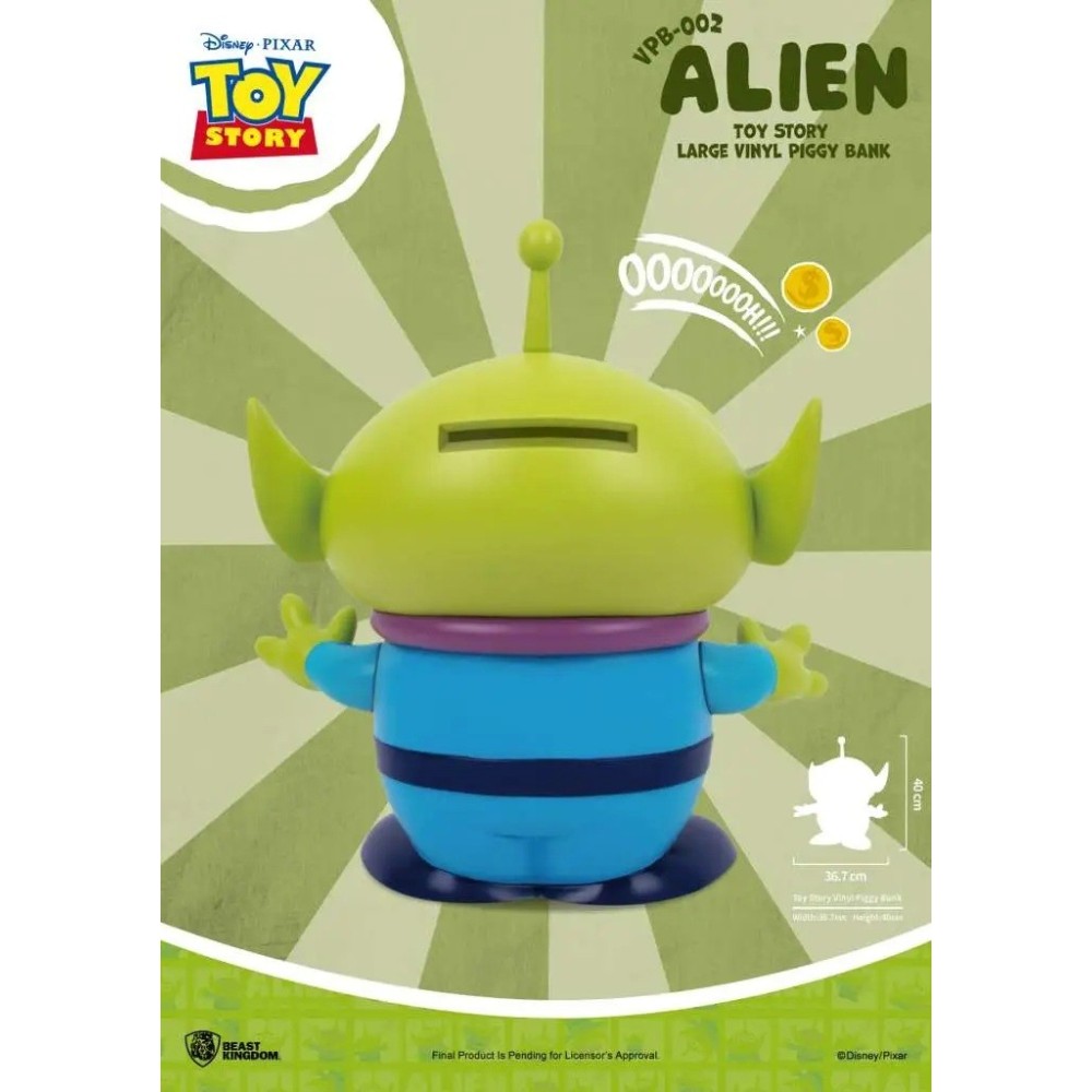 MONOGRAM TOY STORY ALIEN LARGE FIGURAL MONEY BANK