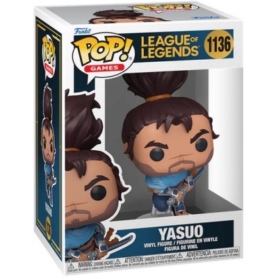 FUNKO FUNKO POP! GAMES LEAGUE OF LEGENDS 1136 YASUO BOBBLE HEAD FIGURE