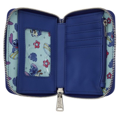 LOUNGEFLY DISNEY STITCH SITTING ON THE ROCK WOMAN WALLET ZIP