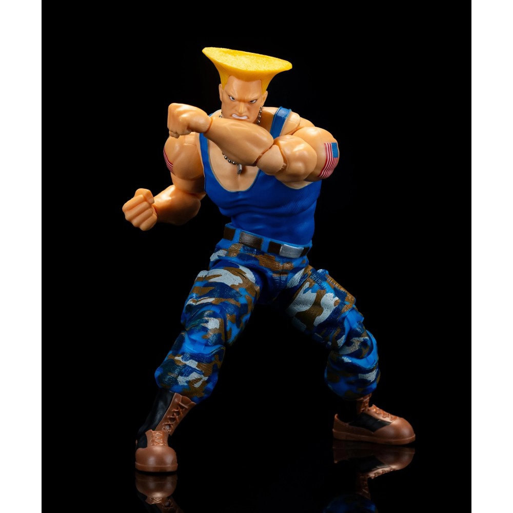 JADA TOYS ULTRA STREET FIGHTER II GUILE PLAYER 2 VARIANT VERSION DELUXE ACTION FIGURE