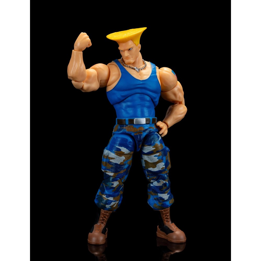 JADA TOYS ULTRA STREET FIGHTER II GUILE PLAYER 2 VARIANT VERSION DELUXE ACTION FIGURE