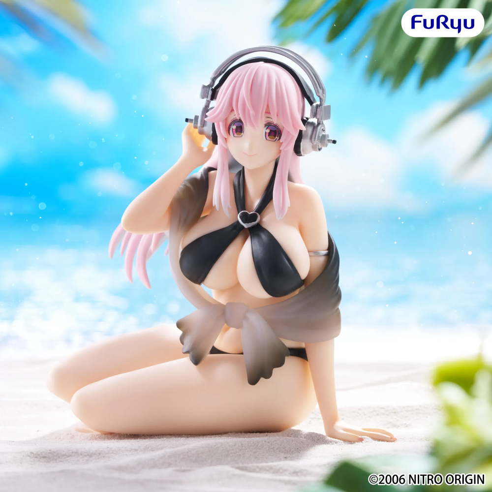 SUPER SONICO BLACK SWIMSUIT NOODLE STOPPER FIGURE STATUA