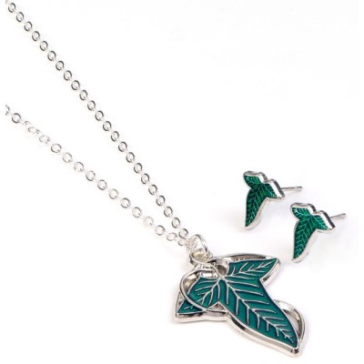 BUY THE LORD OF THE RINGS LORIEN LEAF NECKLACE AND EARRINGS SET
