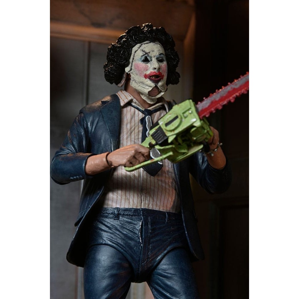 THE TEXAS CHAINSAW MASSACRE ULTIMATE LEATHERFACE PRETTY WOMAN 50TH ANNIVERSARY ACTION FIGURE