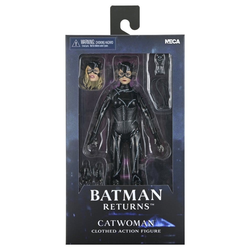 BATMAN RETURNS 1992 CATWOMAN CLOTHED ACTION FIGURE