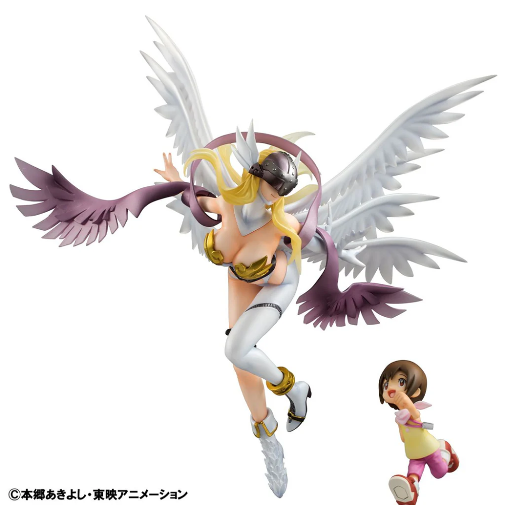 DIGIMON ANGEWOMON AND HIKARI YAGAMI GEM SERIES STATUE FIGURE