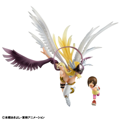 DIGIMON ANGEWOMON & HIKARI YAGAMI GEM STATUA FIGURE