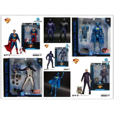 DC THEATRICAL DLX SUPERMAN MOVIE SET 6X ACTION FIGURE