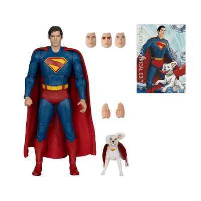 DC THEATRICAL DLX SUPERMAN MOVIE SET 6X ACTION FIGURE