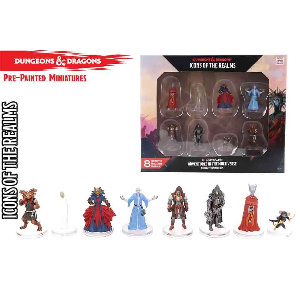 ICONS OF THE REALMS PLANESCAPE ADVENTURES CHARACTER MINIATURES SET