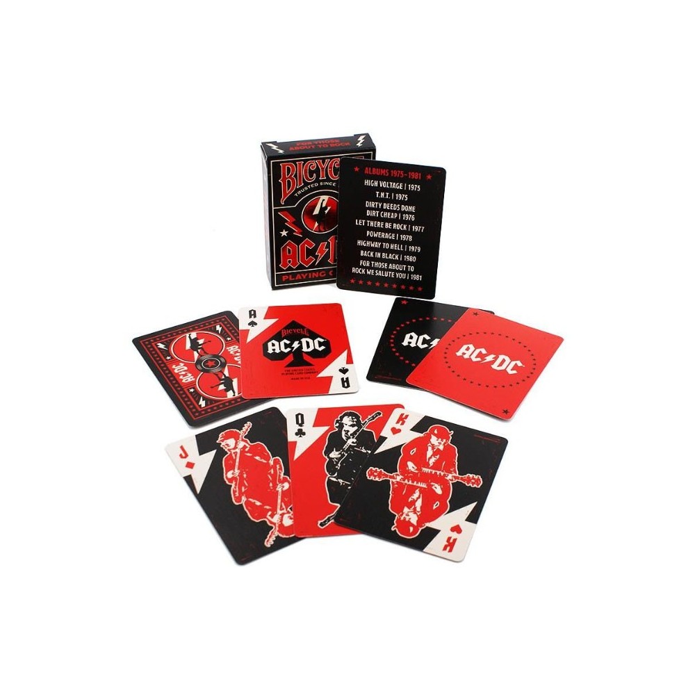 BICYCLE AC/DC POKER PLAYING CARDS MAZZO CARTE DA GIOCO