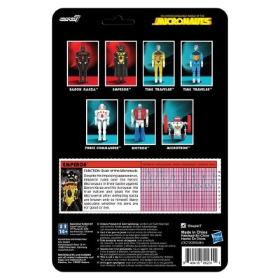 MICRONAUTS EMPEROR REACTION+ WAVE 3 ACTION FIGURE