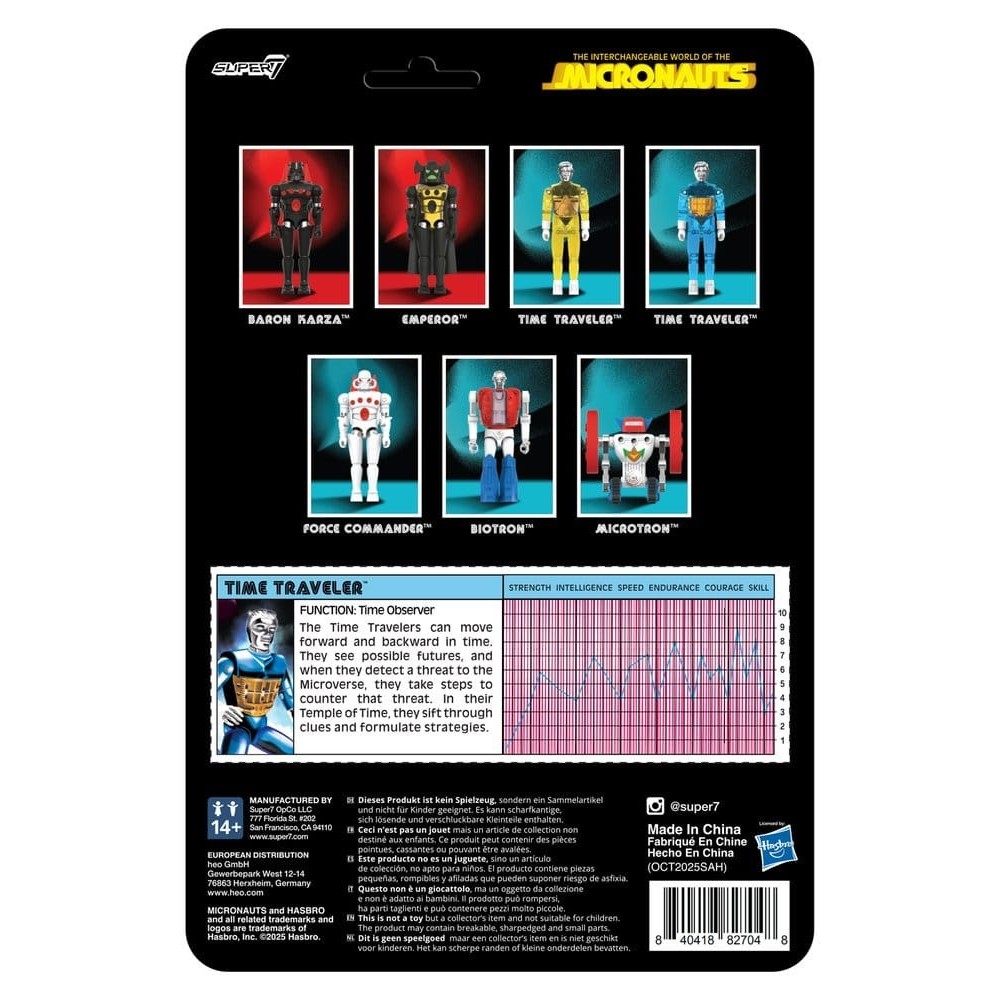 MICRONAUTS TIME TRAVELER REACTION+ SERIES ACTION FIGURE