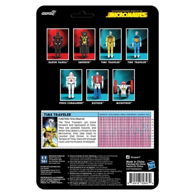MICRONAUTS TIME TRAVELER YELLOW REACTION+ ACTION FIGURE