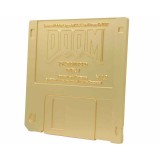DOOM COMMEMORATIVE FLOPPY DISC GOLD LIMITED REPLICA