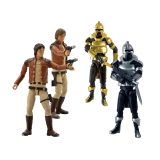 BATTLESTAR GALACTICA ACTION FIGURES SET 3.75 POLLICI
