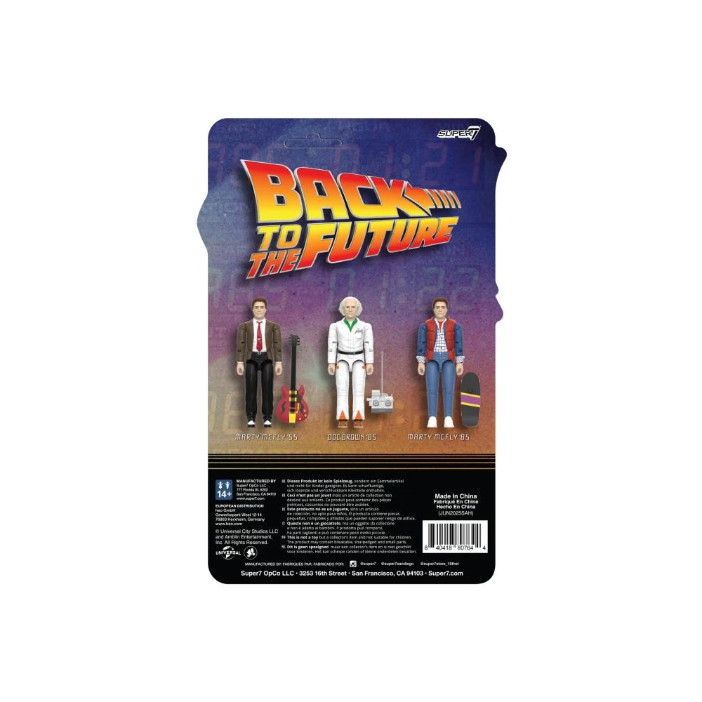 RITORNO AL FUTURO MARTY MCFLY '85 REACTION+ ACTION FIGURE