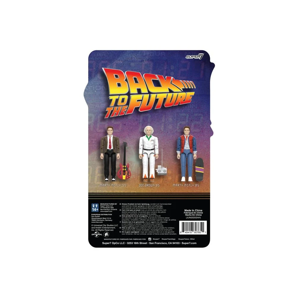 BACK TO THE FUTURE MARTY MCFLY '55 REACTION+ ACTION FIGURE