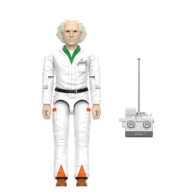 BACK TO THE FUTURE DOC BROWN REACTION+ ACTION FIGURE