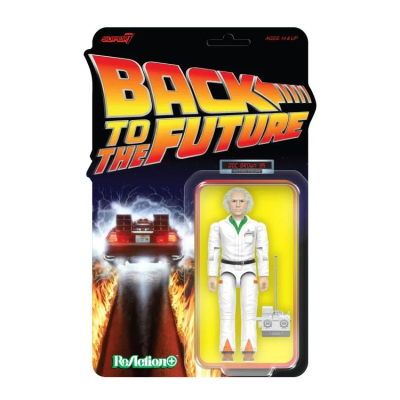 RITORNO AL FUTURO DOC BROWN REACTION+ ACTION FIGURE