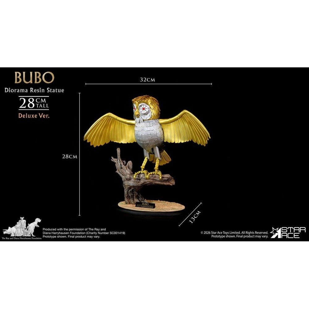 RAY HARRYHAUSEN BUBO DIORAMA RESIN EDITION DLX STATUA