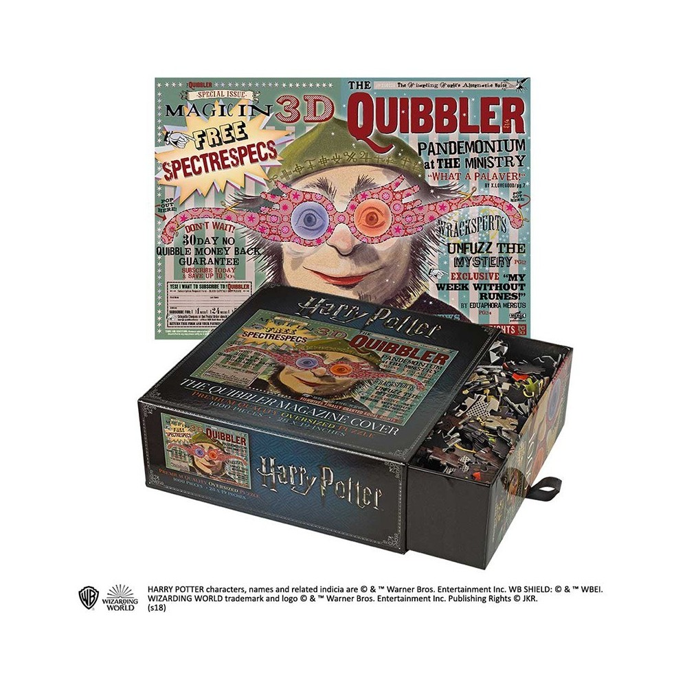 NOBLE COLLECTIONS HARRY POTTER THE QUIBBLER MAGAZINE COVER 1000 PIECES PEZZI JIGSAW PUZZLE