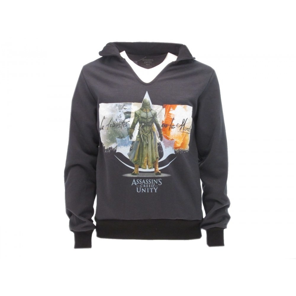 FELPA HOODIE ASSASSIN'S CREED UNITY GRIGIA