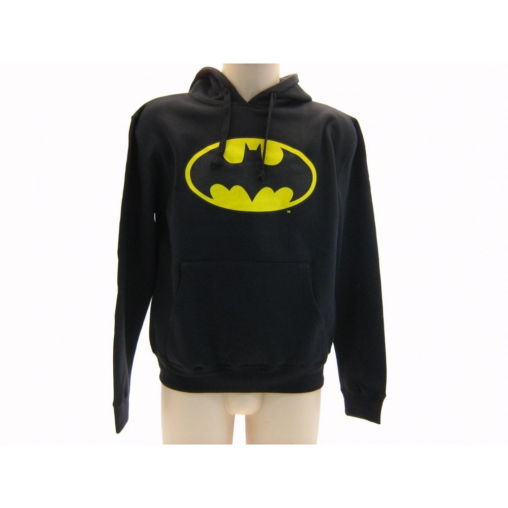 FELPA HOODIE BATMAN LOGO NERA
