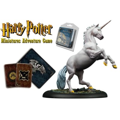 HARRY POTTER MINIATURE ADVENTURE GAME - UNICORN ADVENTURE PACK KNIGHT MODELS