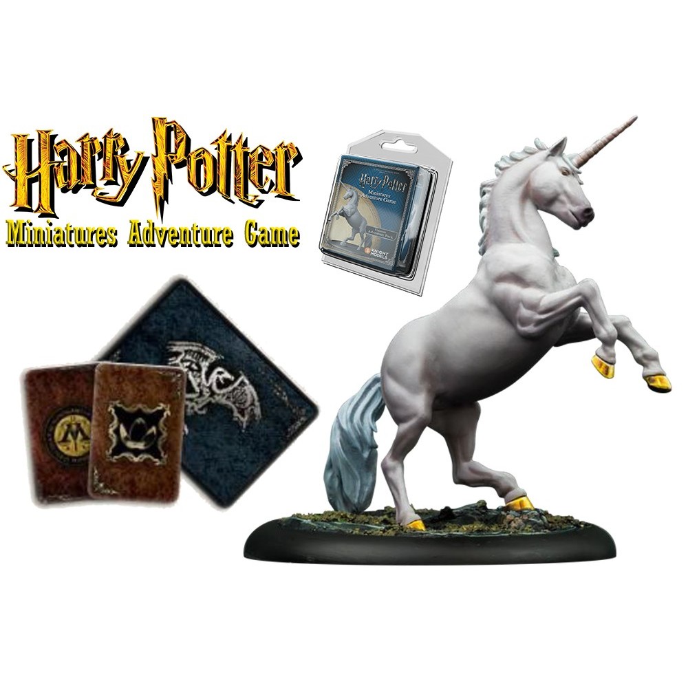 HARRY POTTER MINIATURE ADVENTURE GAME - UNICORN ADVENTURE PACK KNIGHT MODELS