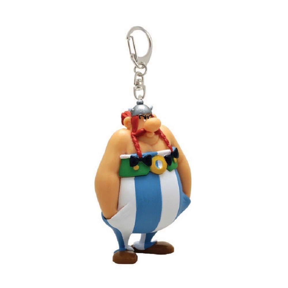 ASTERIX - OBELIX HANDS IN POCKETS KEYRING PORTACHIAVI PVC FIGURE PLASTOY
