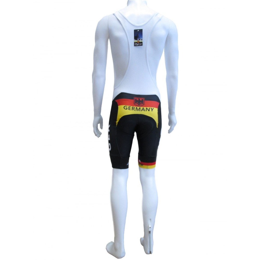 PANTALONCINI SALOPETTE DIVISA CICLISMO GERMANIA NAZIONALE GERMANY TEAM CYCLING ALKA