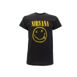 MAGLIA T SHIRT NIRVANA SMILE NERA