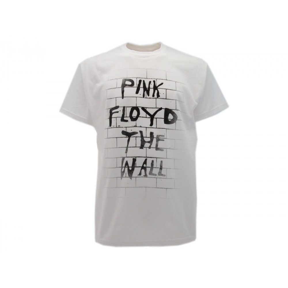 MAGLIA T SHIRT PINK FLOYD THE WALL BIANCA