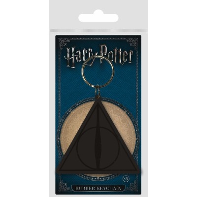 HARRY POTTER THE DEATHLY HALLOWS RUBBER KEYCHAIN PORTACHIAVI IN GOMMA
