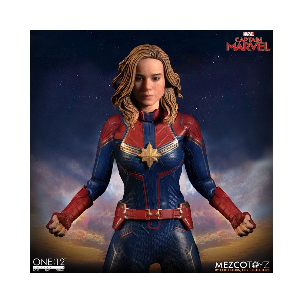 MEZCO TOYS CAPTAIN MARVEL CLOTH ONE:12 COLLECTIVE ACTION FIGURE
