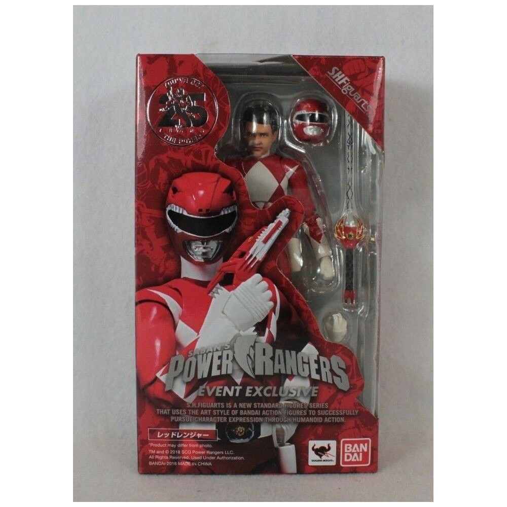 POWER RANGERS RED RANGER SDCC 2018 S.H. FIGUARTS ACTION FIGURE BANDAI