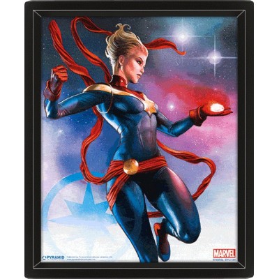 CAPTAIN MARVEL LENTICULAR 3D POSTER 25X20CM PYRAMID INTERNATIONAL