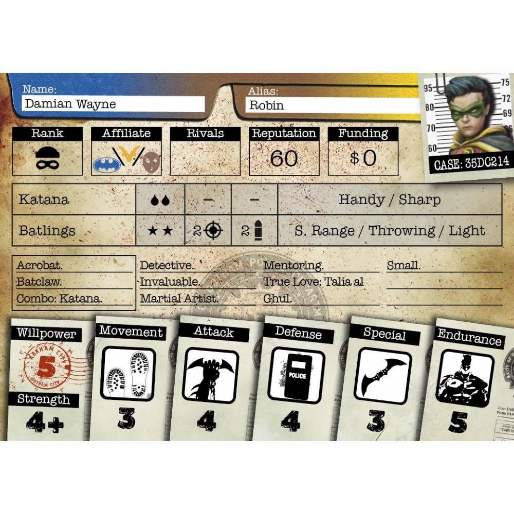 KNIGHT MODELS BATMAN MINIATURE GAME - ROBIN AND GOLIATH MINI RESIN STATUE FIGURE