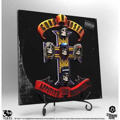 GUNS-N-ROSES APPETITE FOR DESTRUCTION 3D VINYL 30CM RESIN REPLICA KNUCKLEBONZ
