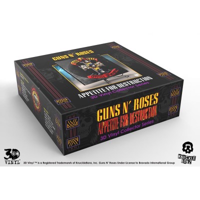 GUNS-N-ROSES APPETITE FOR DESTRUCTION 3D VINYL 30CM RESIN REPLICA KNUCKLEBONZ