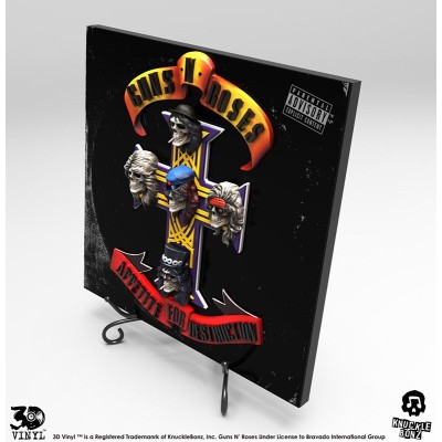 GUNS-N-ROSES APPETITE FOR DESTRUCTION 3D VINYL 30CM RESIN REPLICA KNUCKLEBONZ
