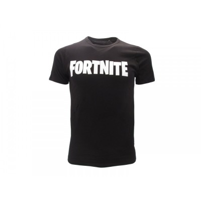 MAGLIA T SHIRT FORTNITE LOGO NERA